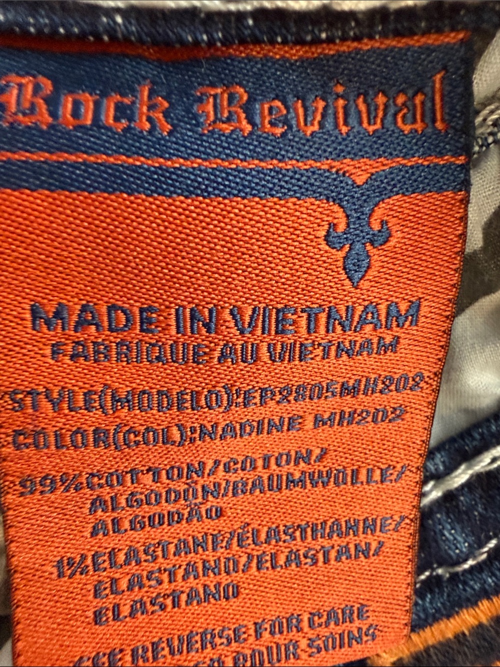 Rock Revival Distressed Blue Wash Womens Denim Shorts - Picture 10 of 13